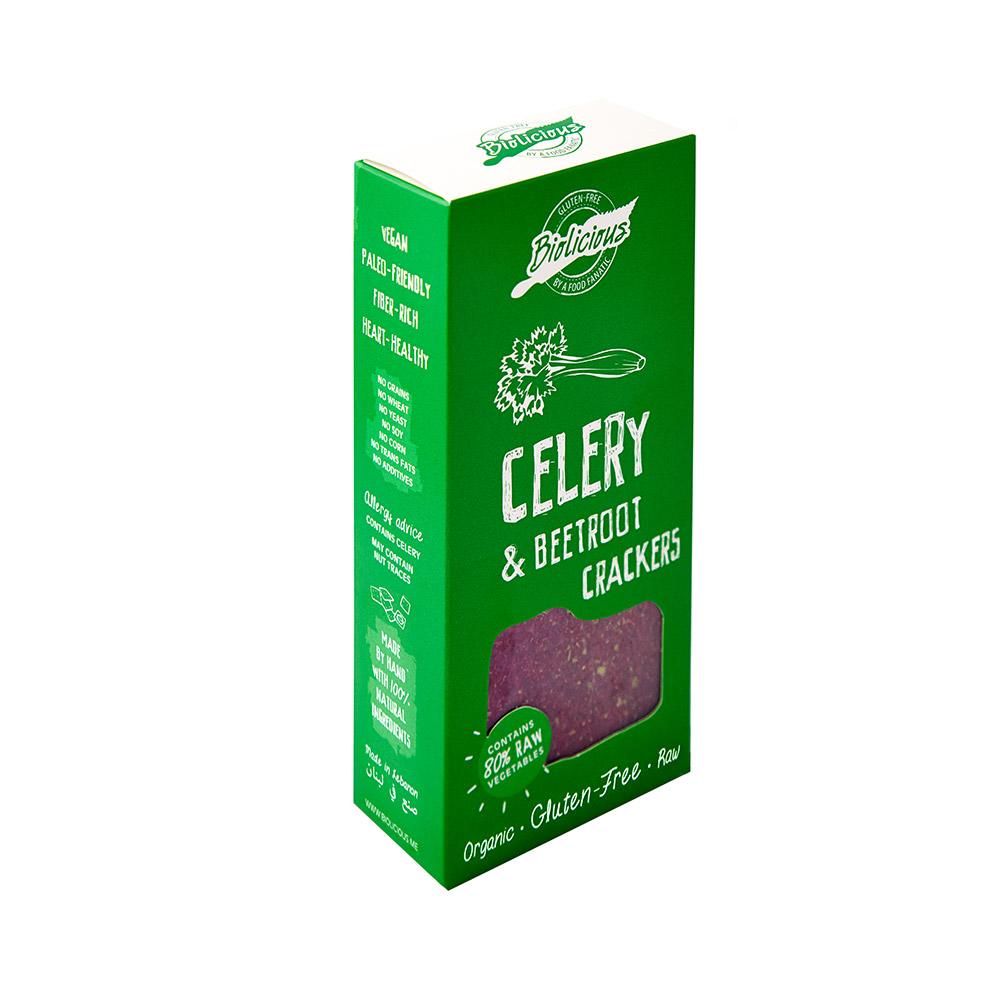 Celery and Beetroot Crackers
